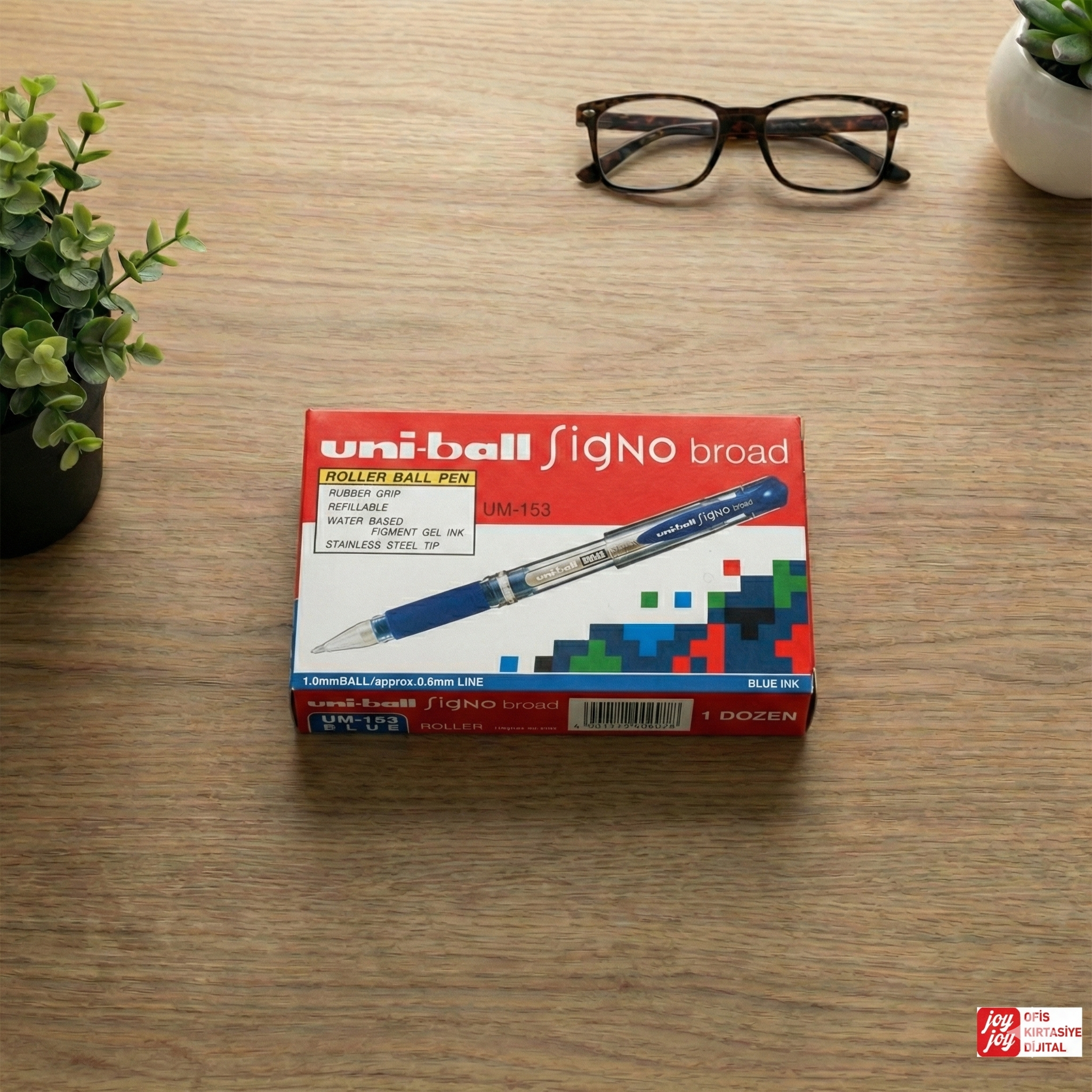 Uniball UM-153 Mavi 12'li Paket